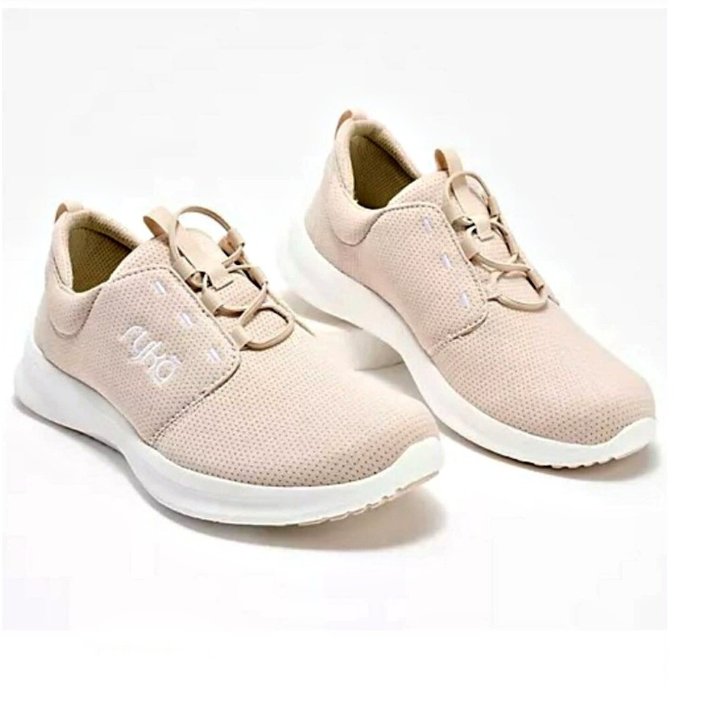 New Ryka Renew Recovery Bungee Slip-On Sneaker Size 9.5 Washable In French Beige